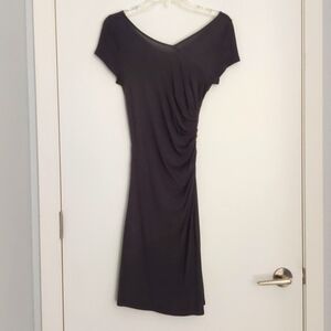 STEFANEL Grey fitted dress with silk lining